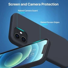 Case for iPhone 12, 12 Pro Silicone Cell Phone Case Cover Protective Case...