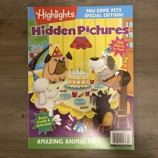 Highlights Magazine Hidden Pictures Paw-Some Pets Special Edition