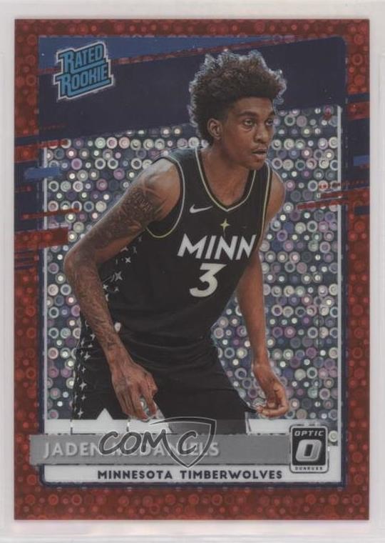 2020 Donruss Optic Rated Rookie Fast Break Red Prizm 4/85 Jaden McDaniels 0qw3