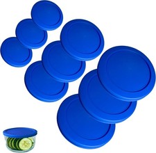 1, 2 4 Cup Blue Replacement Lids/Covers for Pyrex, Anchor Hocking KlareWare