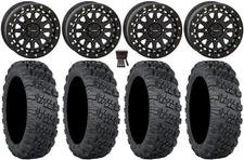 System 3 SB-6 15" Wheels Black (4+3) 35" Versa Cross V3 Tires Textron Wildcat XX