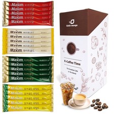 Korean Instant Coffee Mix Variety 20 Sticks 4 Types Maxim Instant Single Se...