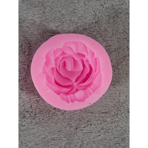 Pink Rose Flower Silicone Mold Soap Candle Wax Melts Crafting Baking