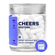 Cheers Restore DHM L-Cysteine After Alcohol Aid Liver Support 36 Capsules