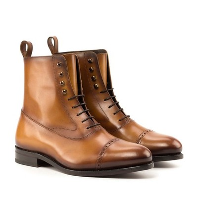 Victoria Balmoral Boots Cognac - delivered in 2 weeks - LION BOOTS