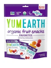 YumEarth Organic Fruit Snacks, Flavored Snack 3.5 Ounce (Pack of 5) 