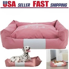 Pet Bed with Anti-Slip Bottom for Four Season Detachable Washable Reversible S