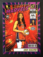 KIKI IRIAFEN 2025 Donruss WNBA #16 Net Marvels Press Proof Purple Rookie RC