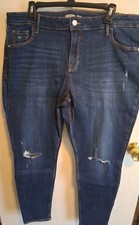 Old Navy Rockstar Super Skinny Mid- Rise Women's Size 18 Blue Denim Jeans NWT