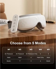 BOB AND BRAD Eye Massager Remote Smart Eye Mask for Dry Eye Relief Improve Sleep