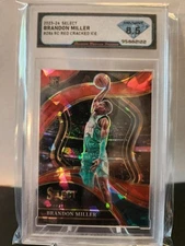 2023-24 Select Red Cracked Ice Prizm Brandon Miller RC #286 DSG 8.5