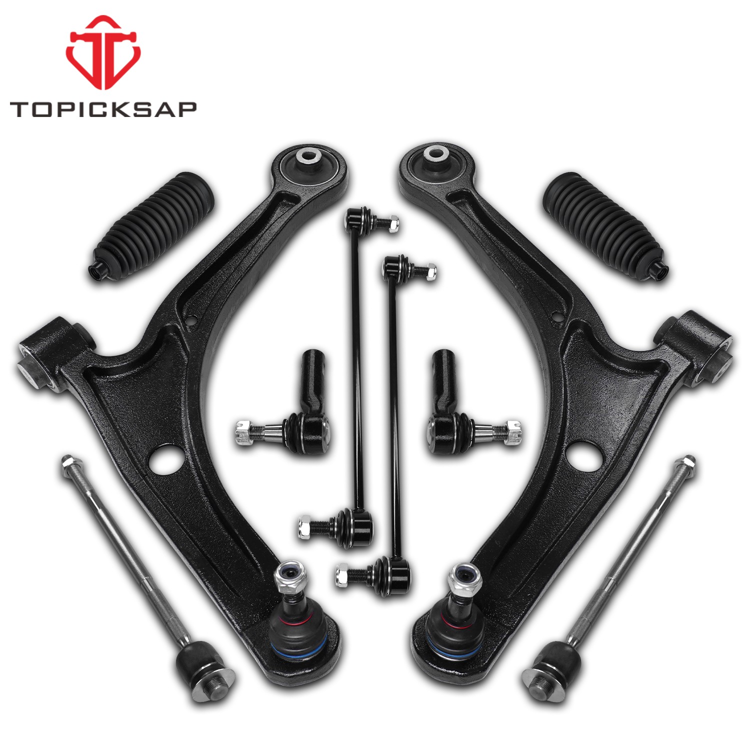 Front Control Arm Tie Rod Boot Sway Bar FOR 2006-2014 Ridgeline Suspension Kit