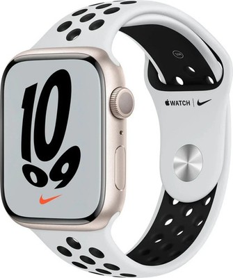 2900 Apple Watch NIKE シリーズ7 スターライト　アルミ Apple Watch Nike Series 7 GPS 45mm Starlight Aluminum Case MKNA3LL