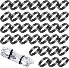 100 PCS Silicone Rubber Bands, 1"/25Mm Diameter Black Small Rubber Bands Elastic