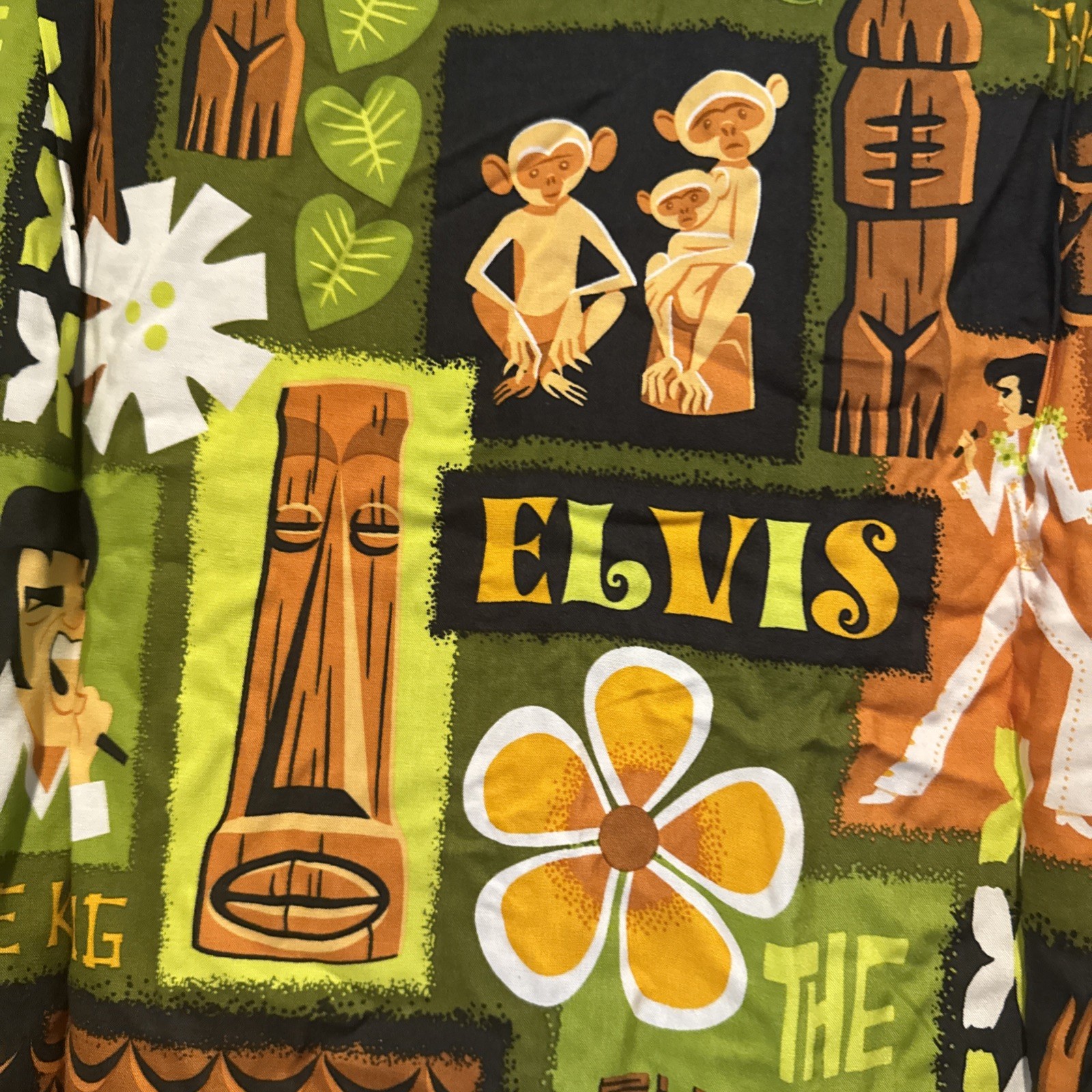 Shag Elvis Graceland Hawaiian Shirt Size XL Jungle Room Theme Aloha Limited 500 image 10