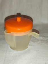 DDR Kult Zuckerdose Zuckerstreuer Zuckerspender Pneumant oranger Deckel