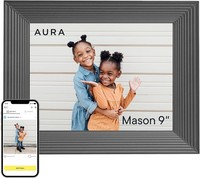 New Sealed AURA Mason 9 Inch High Res HD Digital Photo Frame - Graphite