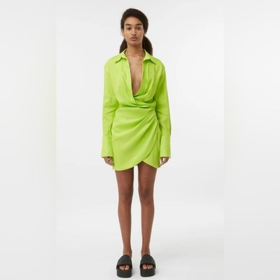 Luxxel Medium Bright Green Dress | eBay
