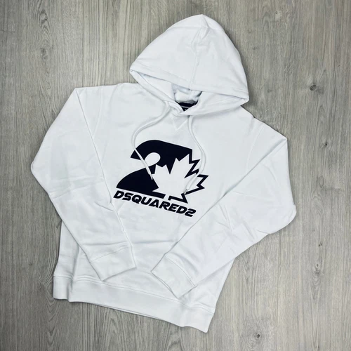 DSQUARED2 Felpa con cappuccio in acero Bianco