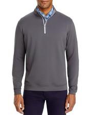 Peter Millar Crown Sport Perth Quarter Zip 1/4 Pullover Golf Iron Grey XXL 2XL