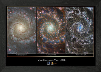 Multi Observatory View M74 Gerahmtes Wandbild Poster Leinwanddruck Bild