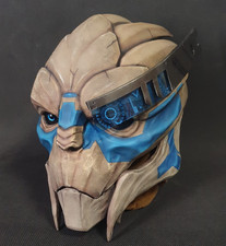 Garrus Vakarian Mask  Turian Cosplay Head - Mass Effect Life Size Wearable Mask