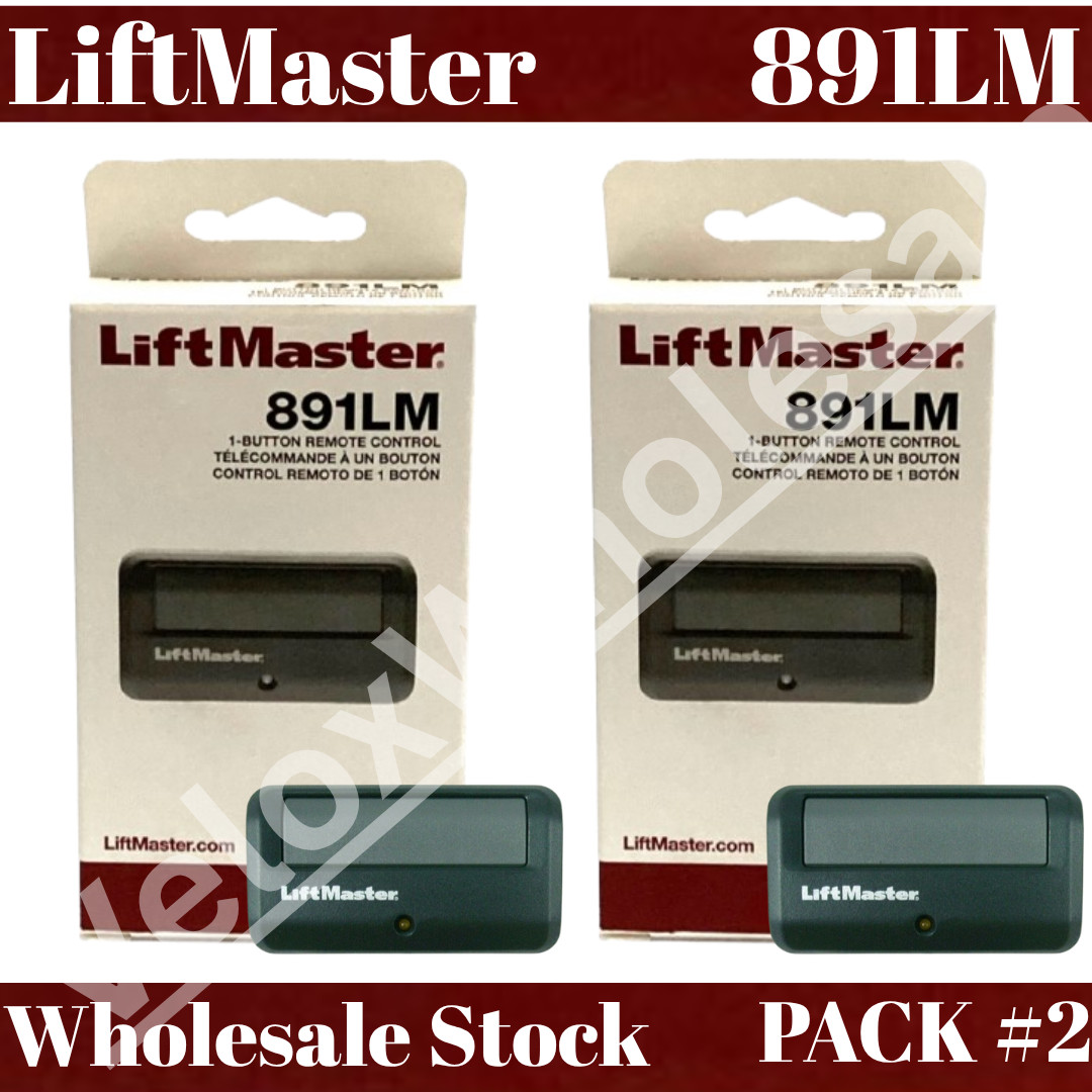LiftMaster 891LM 2 Pack Remote | Security+ 2.0 Garage Door Transmitter -US STOCK