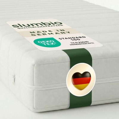 SLUMBIO Wendematratze H2/H3 Kaltschaum 7-Zonen Matratze OEKO-TEX waschbar