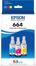EPSON 664 EcoTank Ink Ultra-high Capacity Bottle Three Color CMY Combo Pack (T66