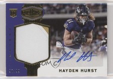 2018 Panini Plates & Patches Rookie 97/99 Hayden Hurst #217 Patch Auto 9ut