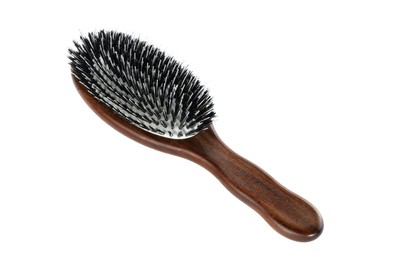 Classic Oval Hair Brush Mixed Boar and Nylon Bristles Kotibé Wood Scalp-Massa...