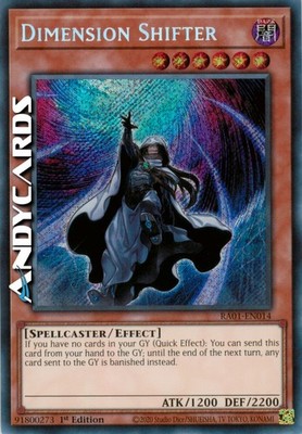 DIMENSION SHIFTER (Dimensionaler Schieber) Secret   RA01 EN014   1Ed   Yugioh!