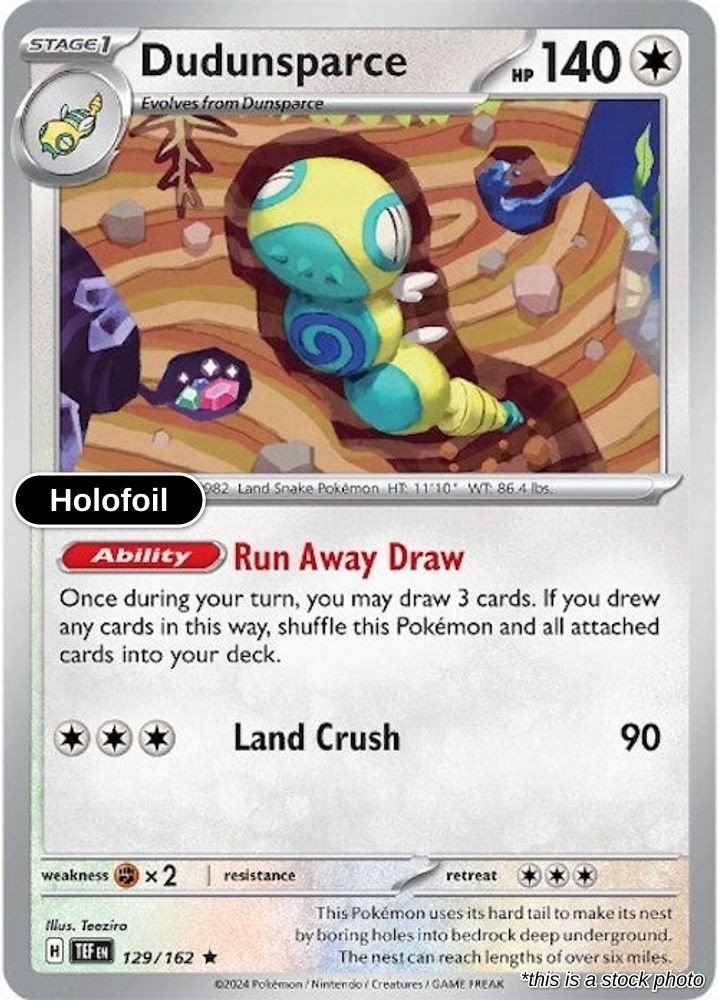 Dudunsparce 129/162 Temporal Forces NM