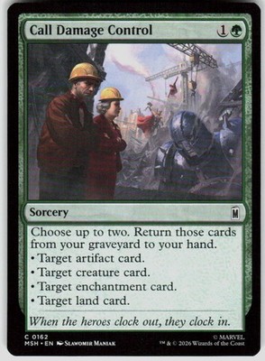 Call Damage Control 162 Marvel Super Heroes Magic the Gathering