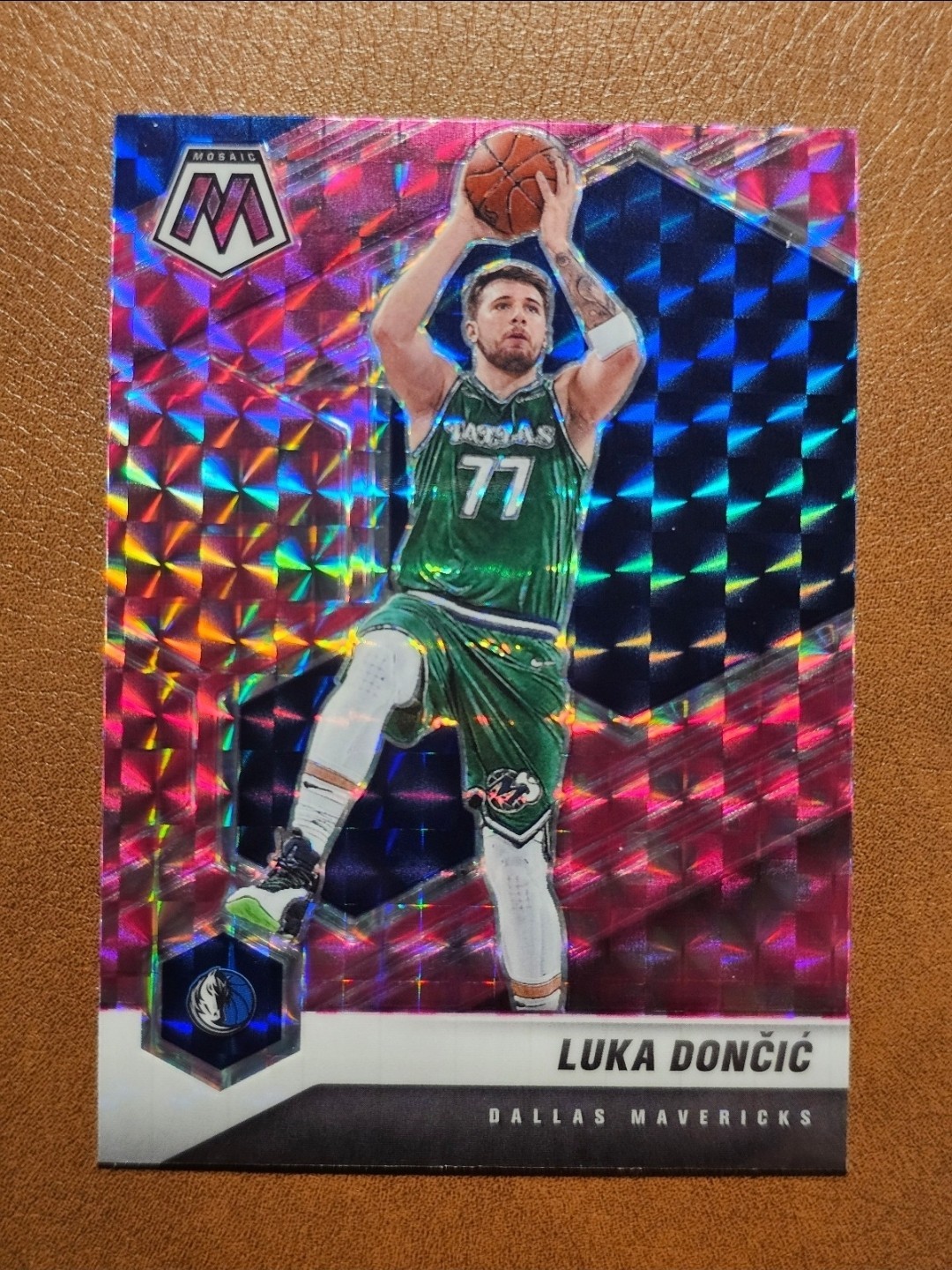 Luka Doncic 2020-21 Mosaic Pink Camo No. 47