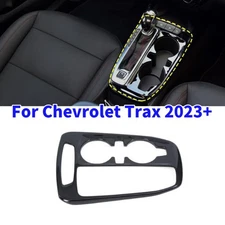 1Pcs ABS Glossy Black Gear Shift Box Panel Cover Trim For Chevrolet Trax 2023+