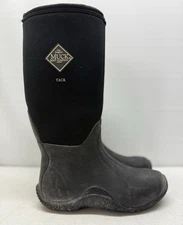 Muck Insulated Boots  Womens 7 Mens 6  Black Waterproof Pull On Tack Classic