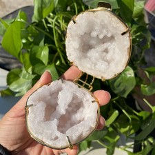 242g Nature Morocco Agate Geode Quartz Druzy Cluster Reiki Healing D2010