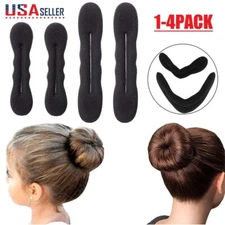 4Pcs Magic Bun Maker Foam Sponge Hair Shaper Hair Accessories Bun Holder Hot USA