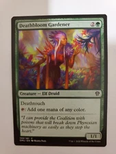 MTG Magic The Gathering Card Deathbloom Gardener Creature Elf Druid Green 