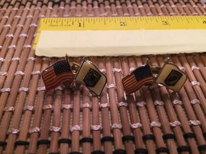 USA Flag and POW MIA Flag Lapel Pins (Lot of Two Pins)