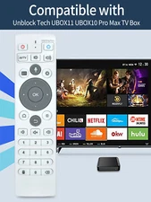 Remote Control For Unblock Tech UBOX10 UBOX11 TV Box With Voice