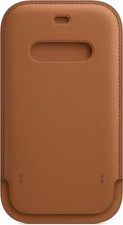 Apple Leather Sleeve Case MagSafe for iPhone 12 12 Pro Saddle Brown MHYC3ZM/A
