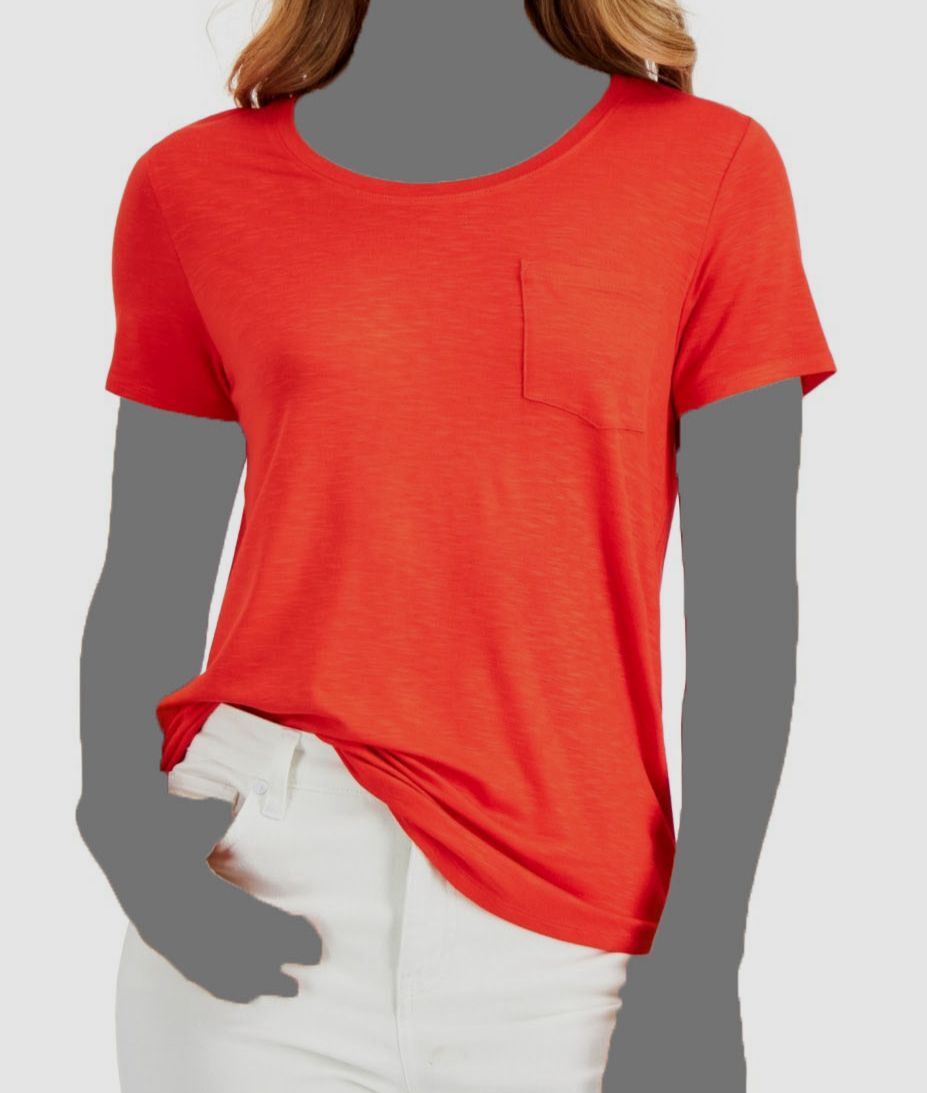 売れ筋商品|||スタイルアンドコー カットソー トップス レディース Women's Cotton Short-Sleeve Scoop-Neck Top, PXS-4X, Created for Macy's Berred Treasure Style & Co. Petite Printed Pleated Scoop Neck Top Traveling