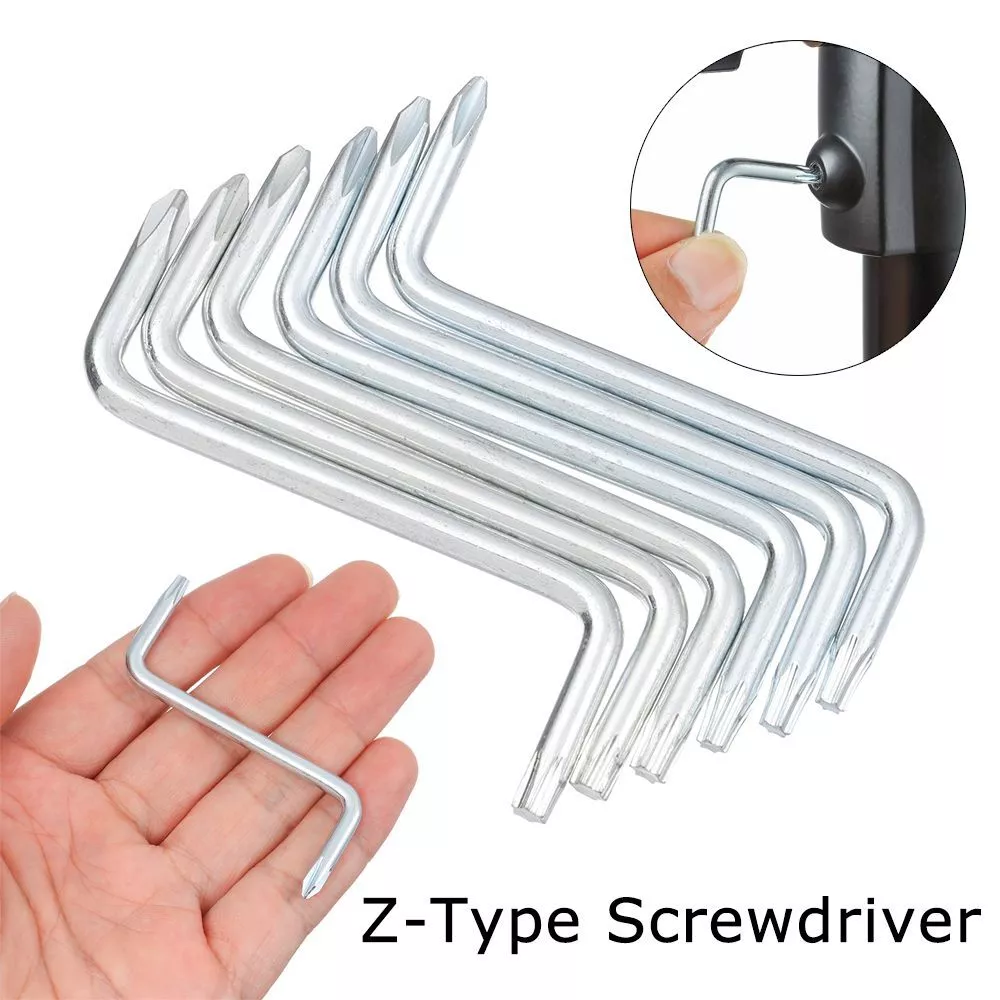 S2 Alloy Steel Z Type Screwdriver L Shaped Right Angle Elbow Bend 90 Degree
