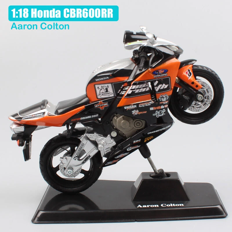 1: 18 Scale Newray Honda CBR600RR Racer Aaron Colton Motorcycle Model Motorcycle - Image 4 of 4