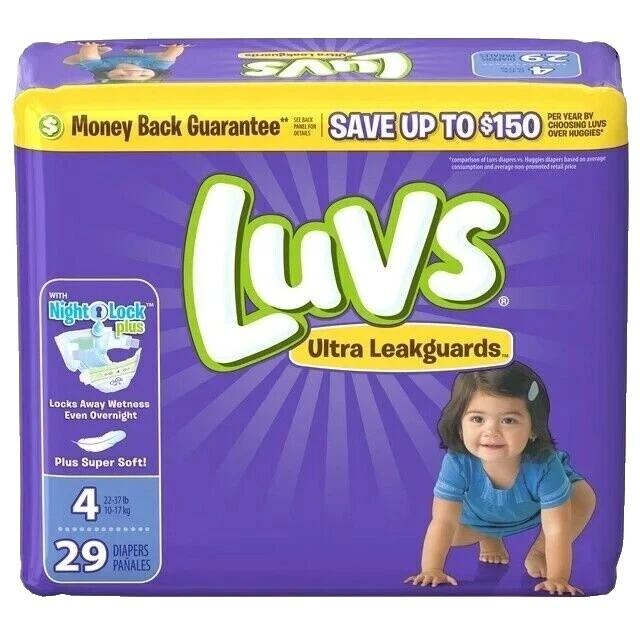 Luvs 1 Size Baby Disposable Diapers