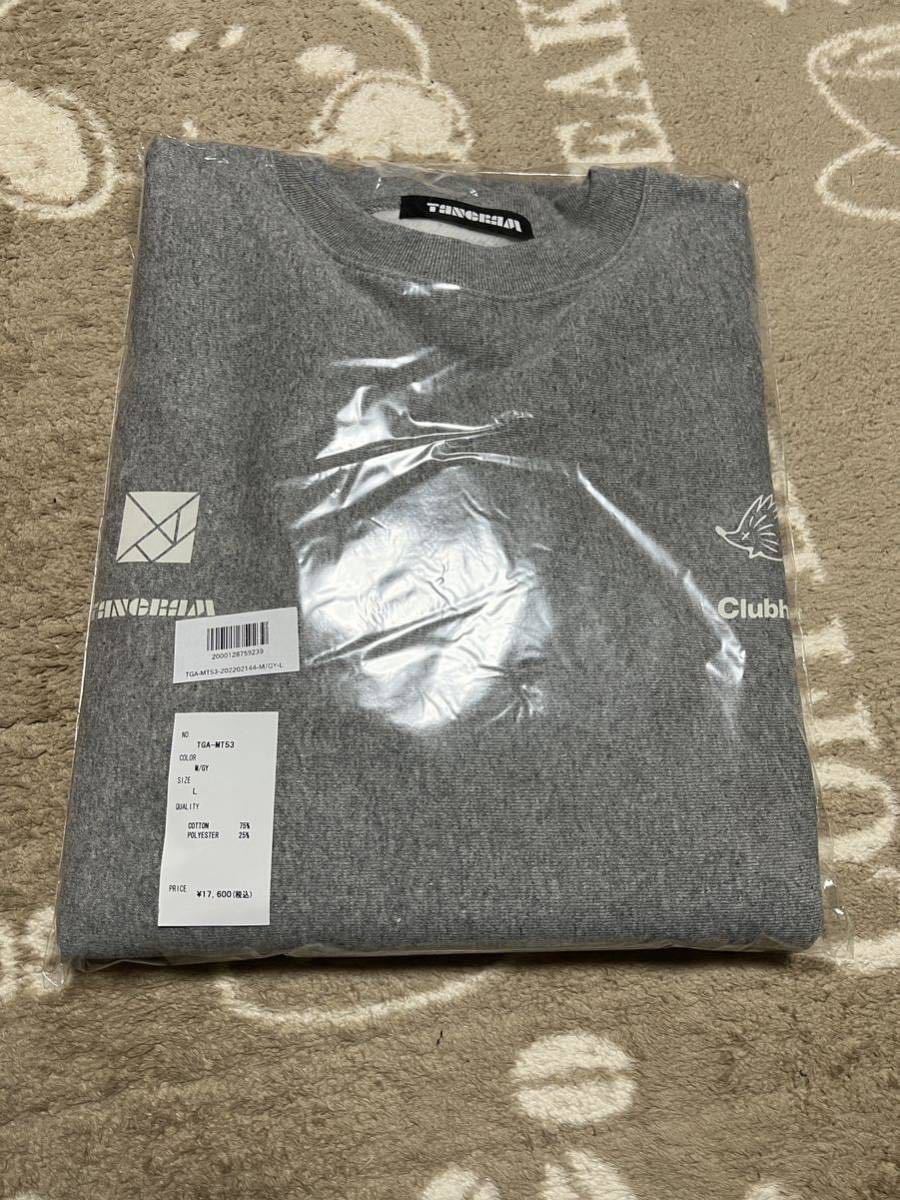 Tangram Clubhouse Collaboration Crew Sweatshirt Gray Tangram Clubhouse Collaboration Crew Sweatshirt Gray