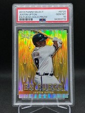 Justin Upton 2013 Panini Select EN FUEGO GOLD PRIZM 15/25 PSA 10 Gem Mint #EF20