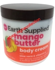 ( 1 ) EARTH SUPPLIED MANGO BUTTER BODY CREAMS w/ ALOE & VIT E BRAND NEW